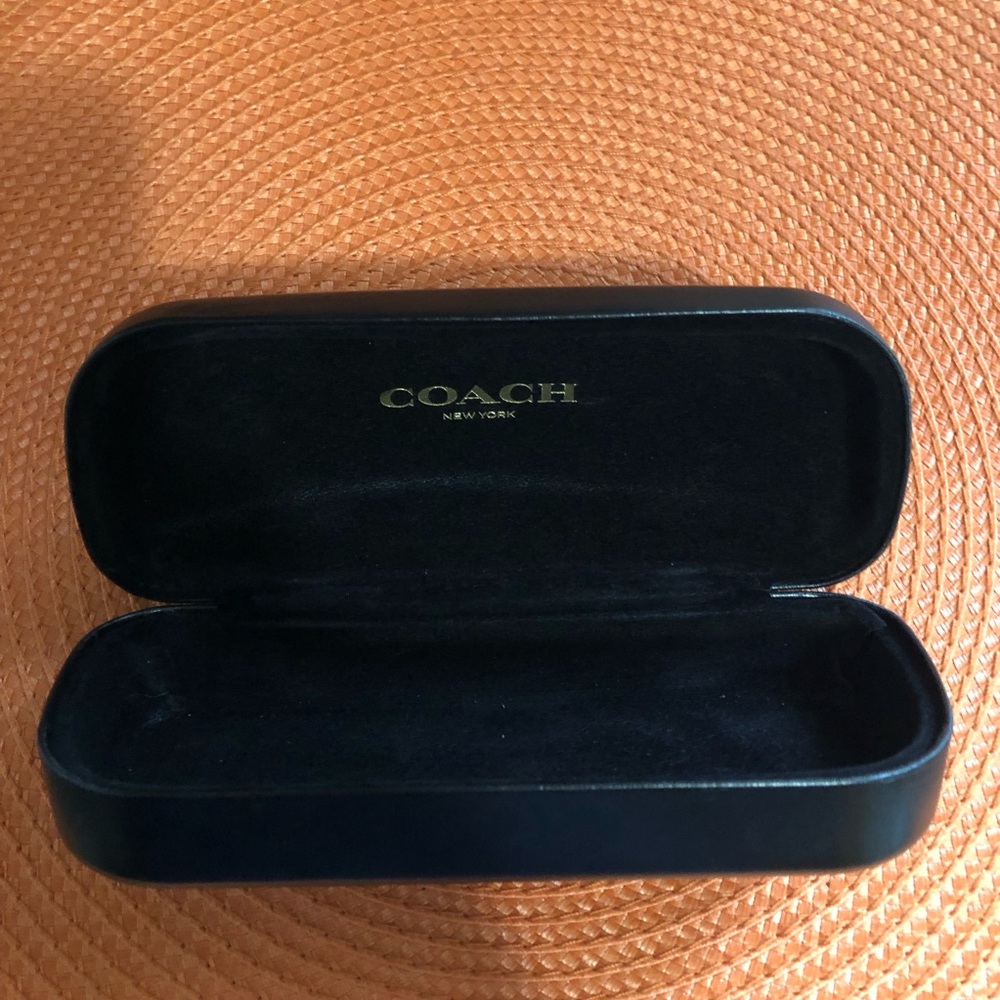 Coach eye glass case.